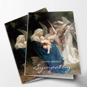 天使の葬儀のサンキューカード|の歌 カード