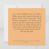 天使の虹の橋ダックスフント追悼カード カード (裏面)