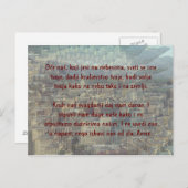 天使の街を越えた主の祈りの言葉 ポストカード (正面/裏面)