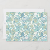 天使の衣服のペイズリーの写真の招待状 招待状 (裏面)