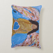 天使の装飾用クッション アクセントクッション (裏面(縦))