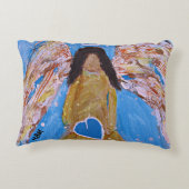 天使の装飾用クッション アクセントクッション (裏面)