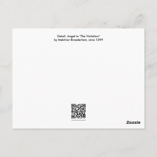 天使の訪問byブロエダラム ポストカード (裏面)