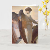 天使の詳細、荒野のエリヤ カード (黄色い花)