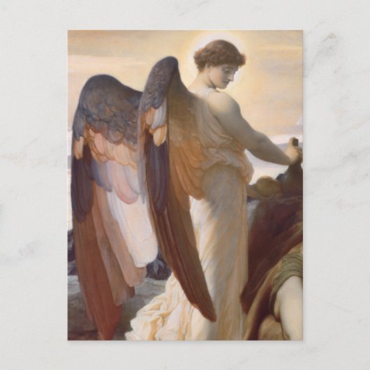 天使の詳細、"荒野のエリヤ" ポストカード (正面)