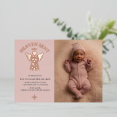 天使の誕生のお知らせ ヘブン セント フォイル エンジェル カード (立ち正面)