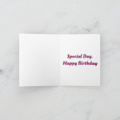 天使の誕生日グリーティングカード カード (内部)