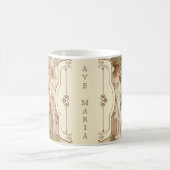 天使の賛美された母ベビーイエス・キリスト コーヒーマグカップ (中央)