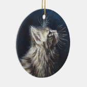 天使の軽いメインCoone猫の絵画の芸術 セラミックオーナメント (右)