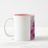 天使の遊ライラが雲の上でピンク ツートーンマグカップ (左)