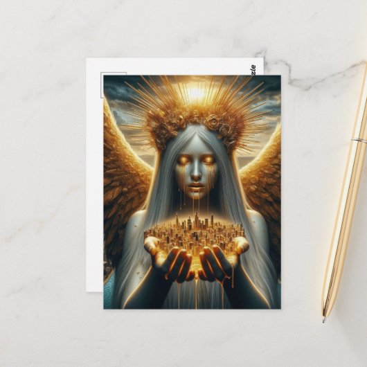 天使の都のための涙 ポストカード (正面/裏面インサイチュ)