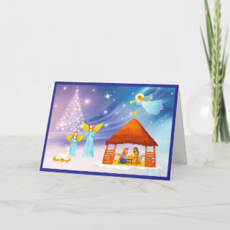 天使の降誕祭のクリスマスカード シーズンカード