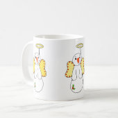 天使の雪の天使たち コーヒーマグカップ (正面左)