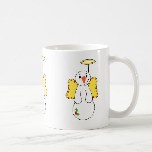 天使の雪の天使たち コーヒーマグカップ (右)