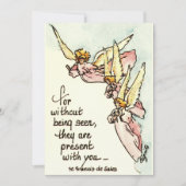 天使の雲からのことわざの心地よい シーズンカード (正面)