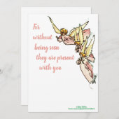 天使の雲からのことわざの心地よい シーズンカード (正面/裏面)