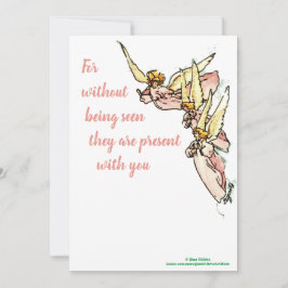 天使の雲からのことわざの心地よい シーズンカード