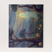 天使の霊祈が聖なる未知の庭にある ジグソーパズル (縦)