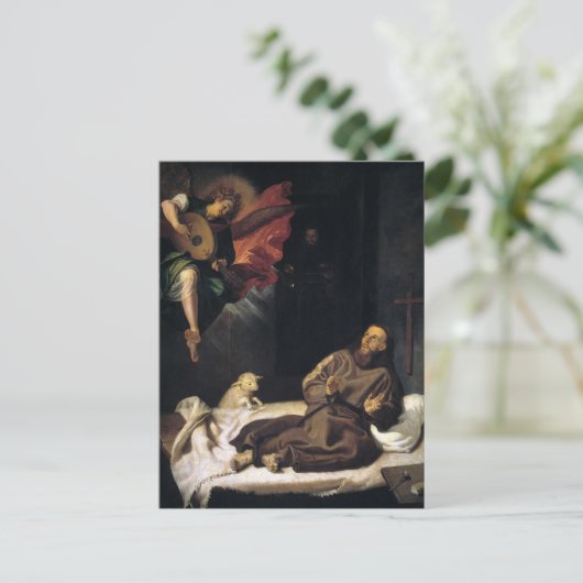 天使の音楽とアッシジのフランシス ポストカード (スタンド正面)