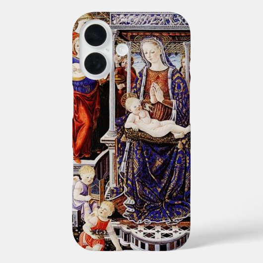 天使の音楽に包まれる聖母子像 Case-Mate iPhoneケース (裏面)