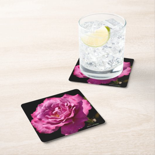 天使の顔のばら色の終わり スクエアペーパーコースター (インサイチュ)