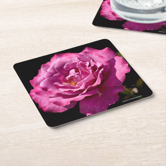 天使の顔のばら色の終わり スクエアペーパーコースター (アングル)