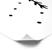 天使の骨格ゴシックのクリスマス ポスター (コーナー)