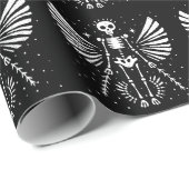 天使の骨格ゴシックのクリスマス ラッピングペーパー (ロールコーナー)