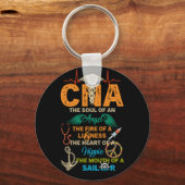 天使の魂を獅子の火の中に持ち込む キーホルダー (正面)