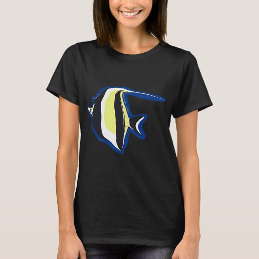 天使の魚が泳いでいく Tシャツ (正面)