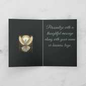 天使の鳩 ヴィンテージ アール・ヌーヴォー ベクター シーズンカード (内部)