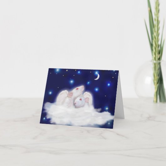 天使のRattiesの悔やみや弔慰カード カード (正面)