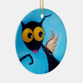 天使のStressie猫 セラミックオーナメント (右)