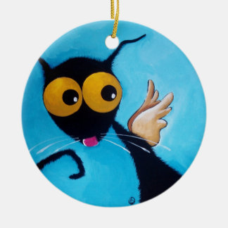 天使のStressie猫 セラミックオーナメント