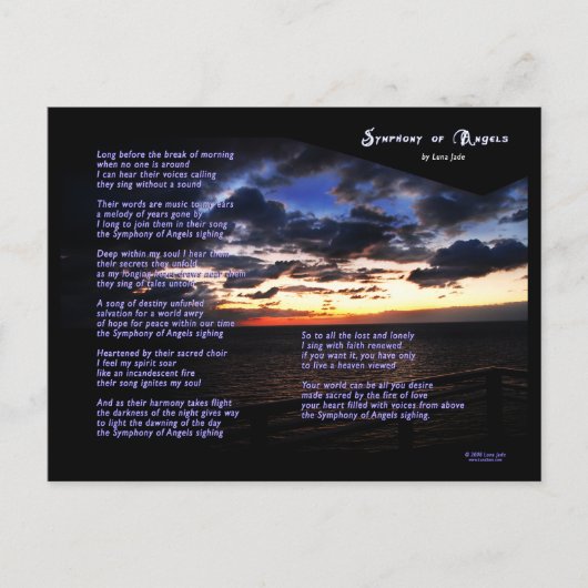 天使はがきの交響曲 ポストカード (正面)