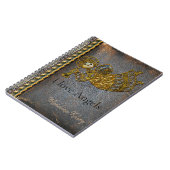 天使はこの季節のモノグラムどこでもあります ノートブック (左側)