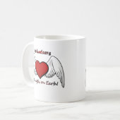 天使はコーヒー・マグを自ら申し出ます コーヒーマグカップ (正面左)