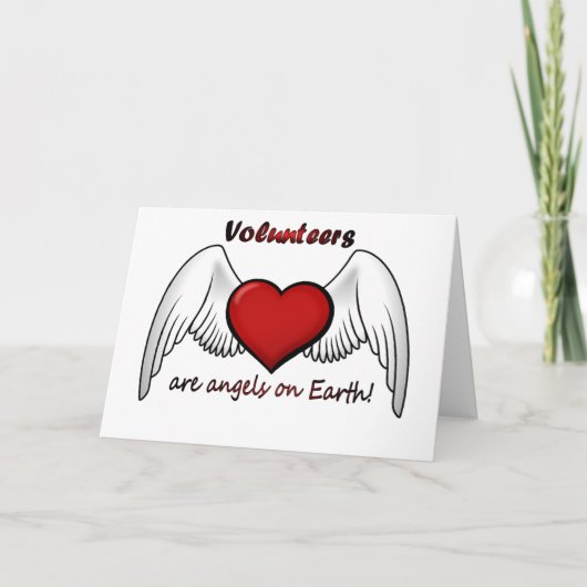 天使はサンキューカードを自ら申し出ます サンキューカード (正面)