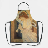 天使はバ遊ーン・ジョーンズの花瓶 エプロン (正面)