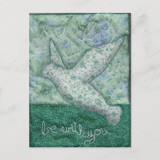 「天使は一緒にいる」というポストカード ポストカード (正面)