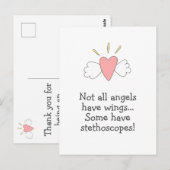 天使は全てが翼を持っているわけではない。聴診器を持つ天使もいる。 ポストカード (正面/裏面)