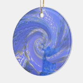 天使は夜のこの夜を祝います セラミックオーナメント (左)