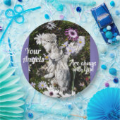 天使は常にあなたの天使と共にフローラ ペーパープレート (パーティー)