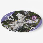 天使は常にあなたの天使と共にフローラ ペーパープレート (アングル)