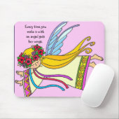 天使は彼女に翼を得ます マウスパッド (マウス)