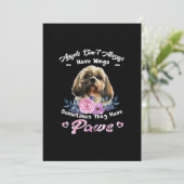 天使は必ずしも翼を持たないシーズー（犬）図 サンキューカード (スタンド正面)