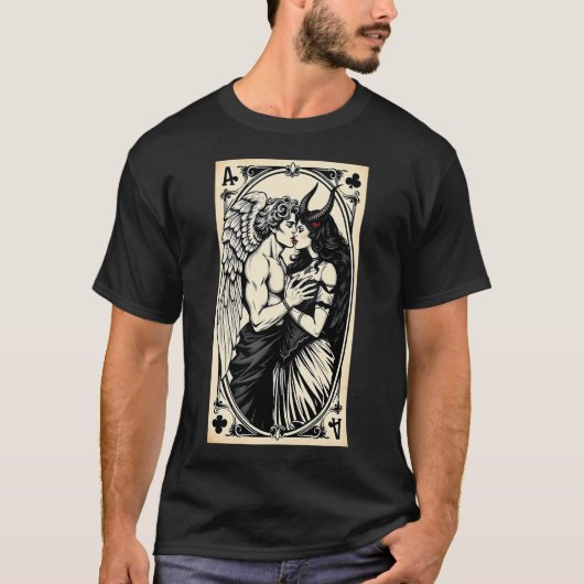 天使は悪魔が3好き Tシャツ (正面)