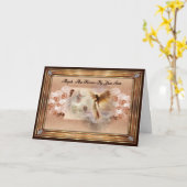 天使は永遠にあなたの傍にいて挨拶をする カード (黄色い花)