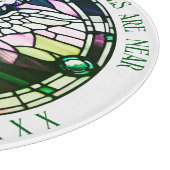 天使は緑のステンドグラスに近い カッティングボード (角)