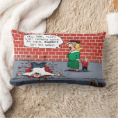 天使は翼のクリスマスを得ない ランバークッション (ブランケット)